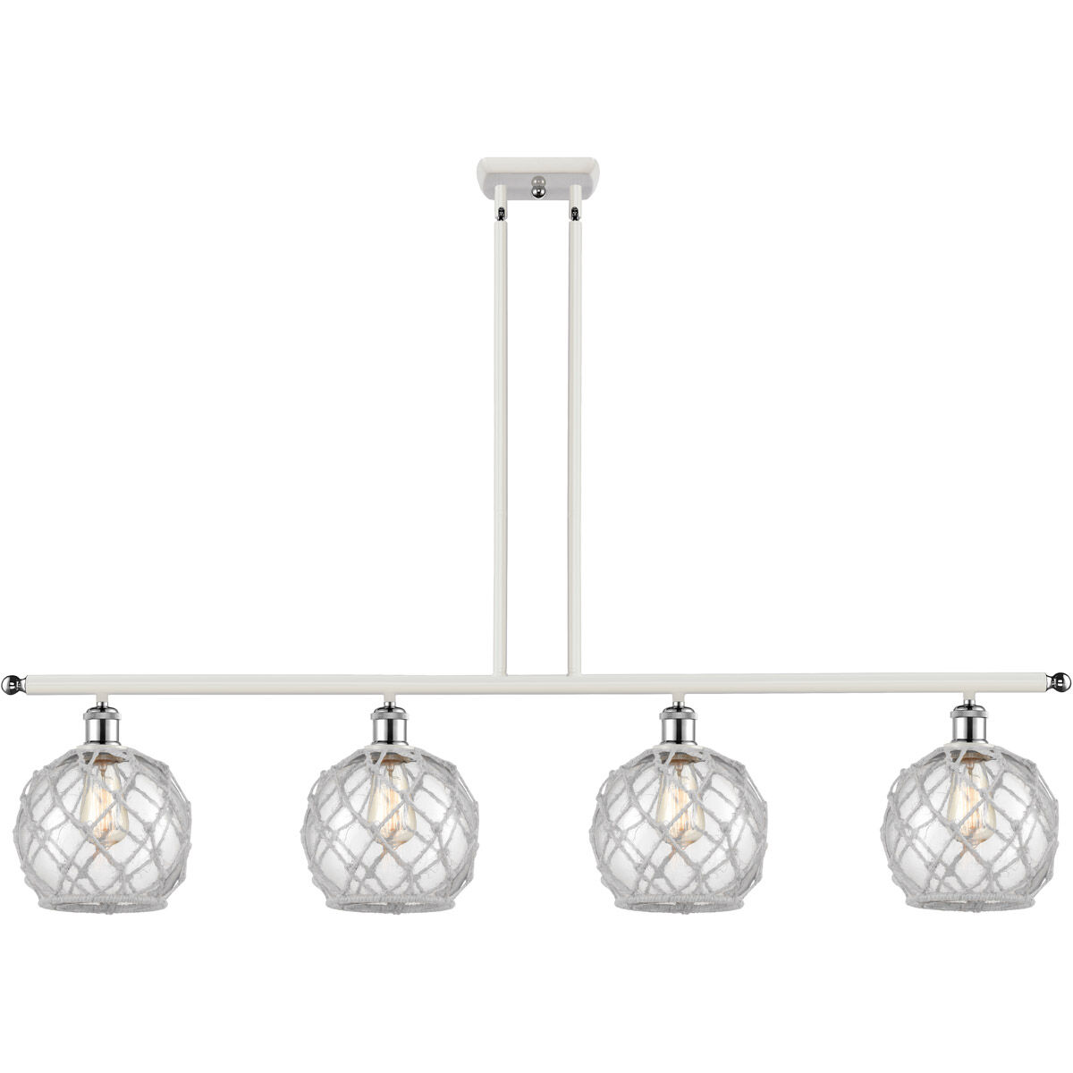 Ballston Farmhouse Rope 4 Light 48.00 inch Island Light