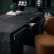 Coventry 66 inch Cerused Ebony and Black and Antique Brass Desk