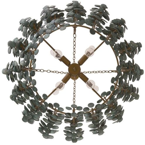 Bilal 40 inch Eucalyptus Coconut Shell Chandelier Ceiling Light