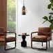 Durham Cognac and Blackened Bronze Chair