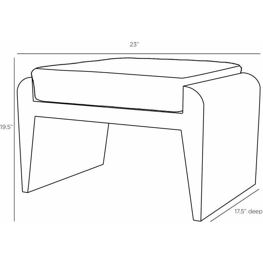 Alanna 19.5 inch Cloud Ottoman