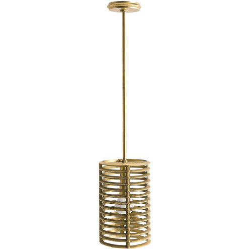 Zimei 1 Light 8.5 inch Antique Brass Pendant Ceiling Light