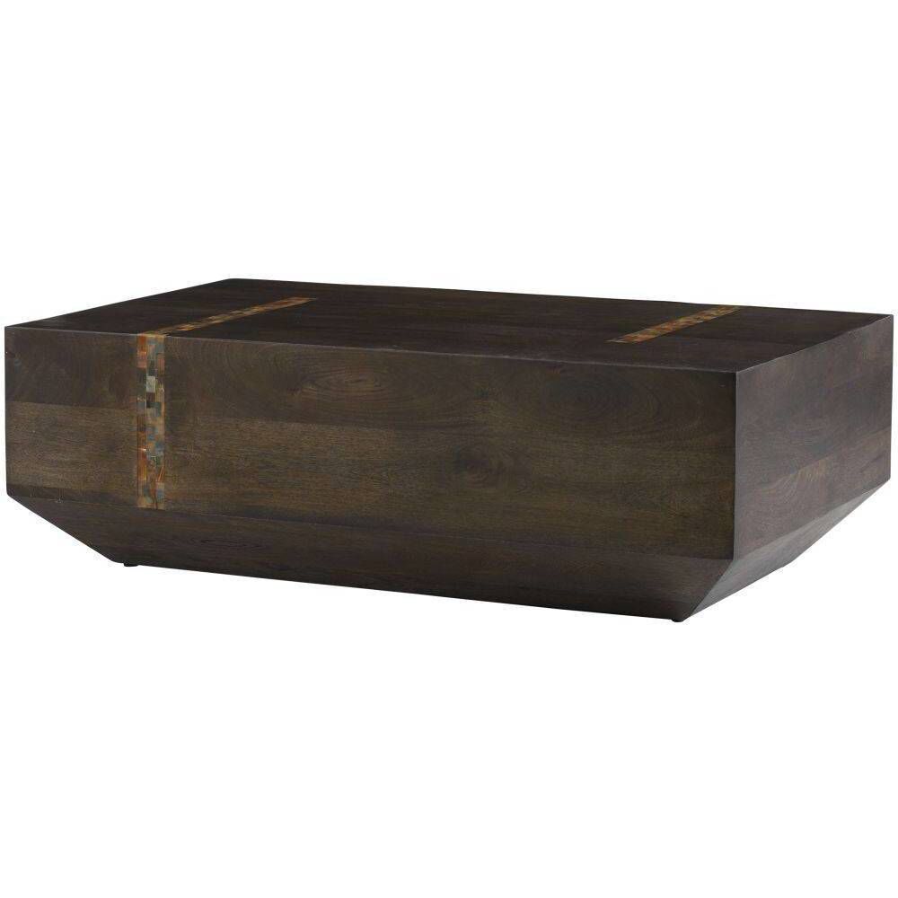 Gilmore 50 X 16.5 inch Umber and Natural Faux Horn Cocktail Table