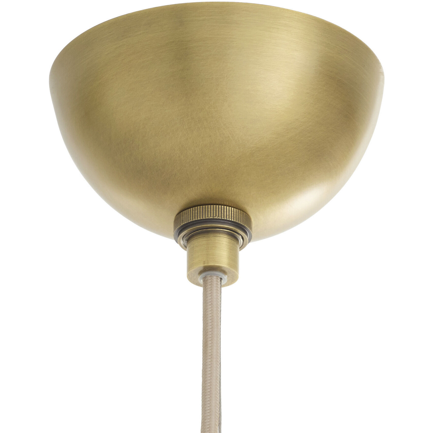 Melody 1 Light 5.5 inch White with Antique Brass Pendant Ceiling Light