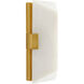 Jenks 2 Light 6 inch White and Antique Brass ADA Sconce Wall Light