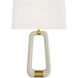 Gianni 29.5 inch 150.00 watt Ivory and Antique Brass Table Lamp Portable Light