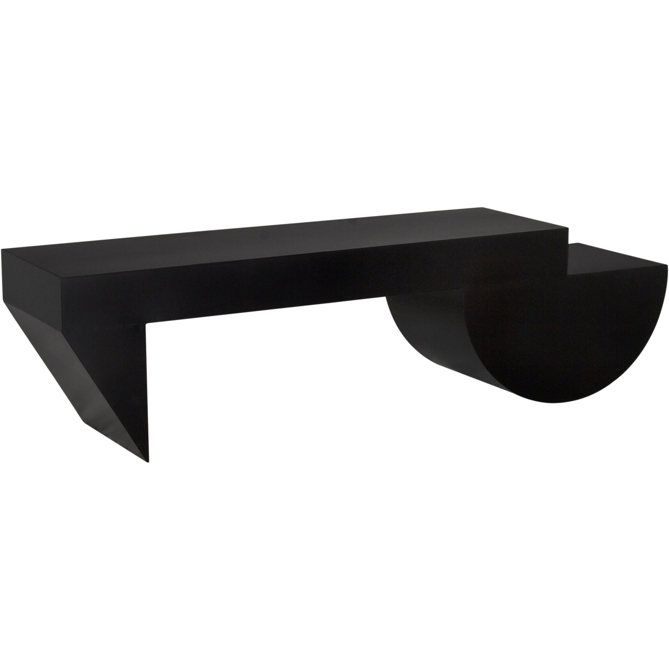 Leeroy 66 X 18 inch Matte Black Coffee Table/Bench