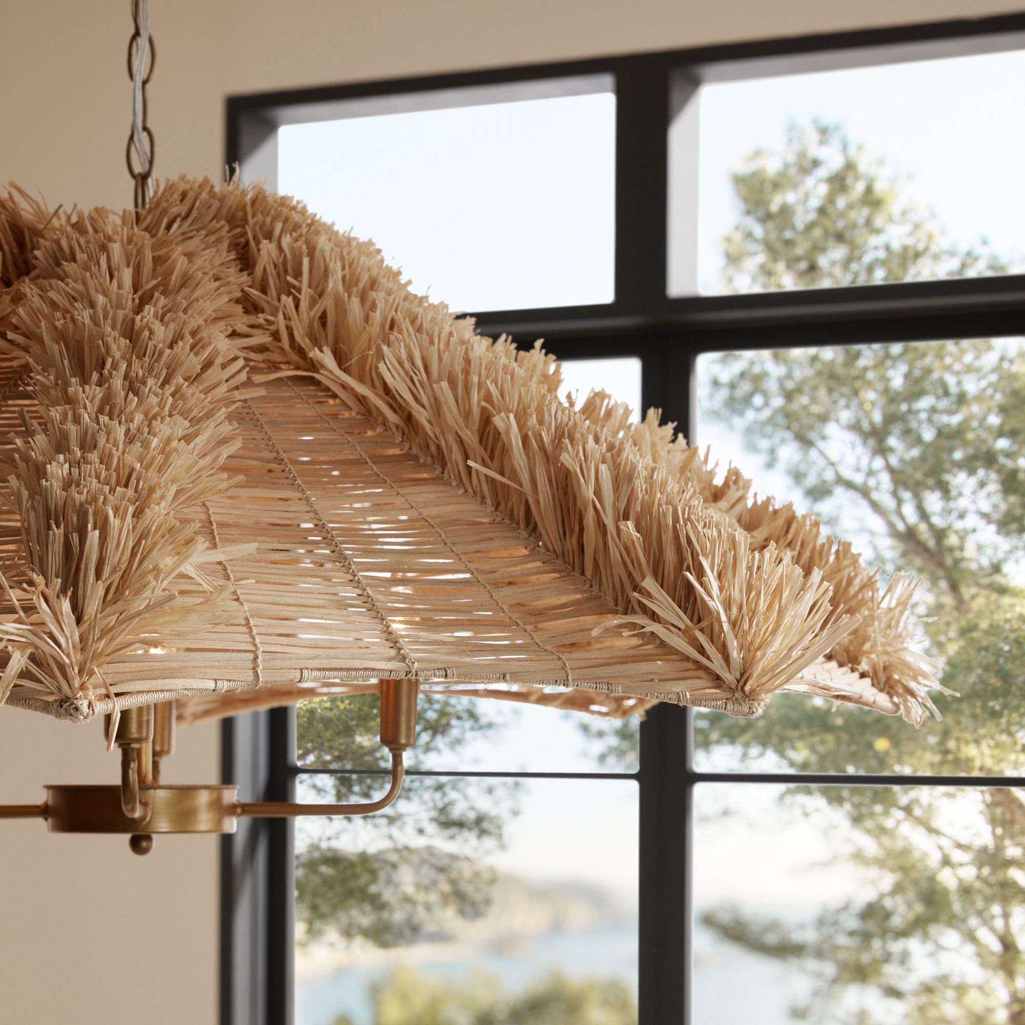 Cadance 4 Light 42 inch Natural Chandelier Ceiling Light