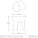 Bruttii 22.5 X 20 inch Matte Carbon Outdoor Accent Table