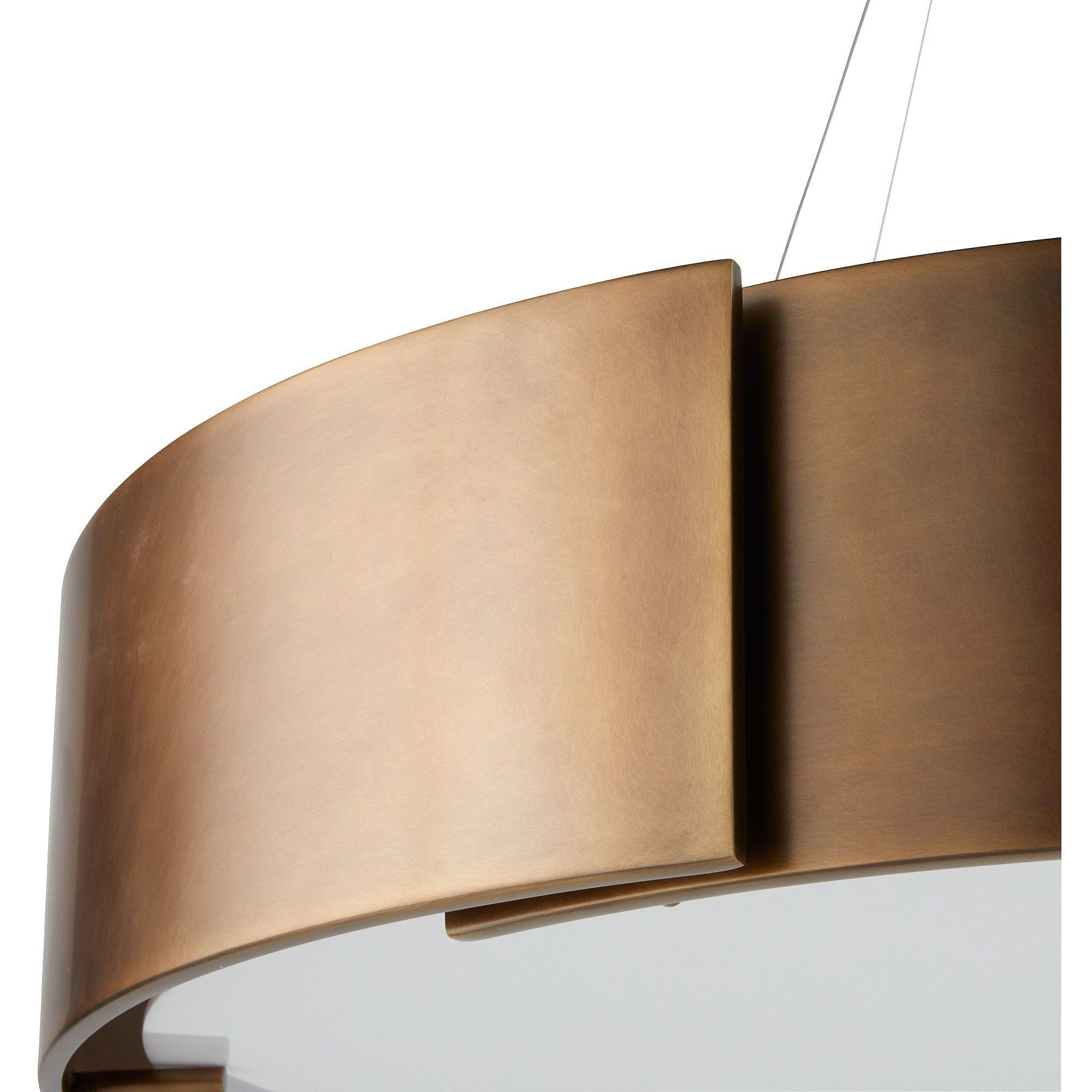 Dante 5 Light 35 inch Antique Brass Chandelier Ceiling Light, Medium