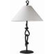 Dutton 150.00 watt Blackened Iron Table Lamp Portable Light