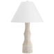 Francine 30 inch 60.00 watt Egg Shell and Antique Brass Lamp Portable Light