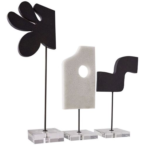 Uri Charcoal Sculptures, Set of 3