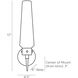 Omaha 1 Light 4.5 inch Bronze Sconce Wall Light