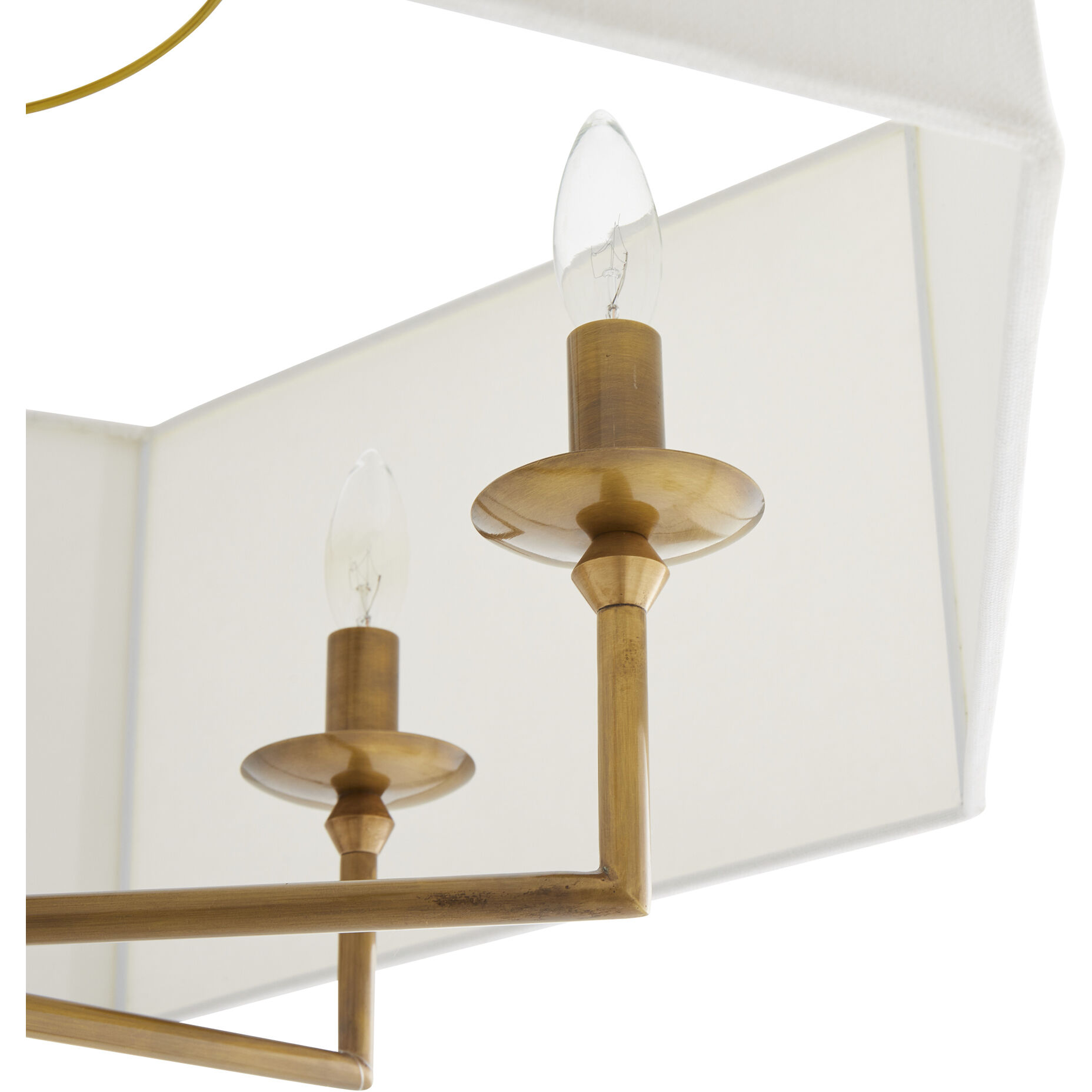 Oxford 6 Light 32 inch Antique Brass Chandelier Ceiling Light