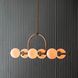 Harrison 6 Light 42 inch Antique Brass Linear Chandelier Ceiling Light