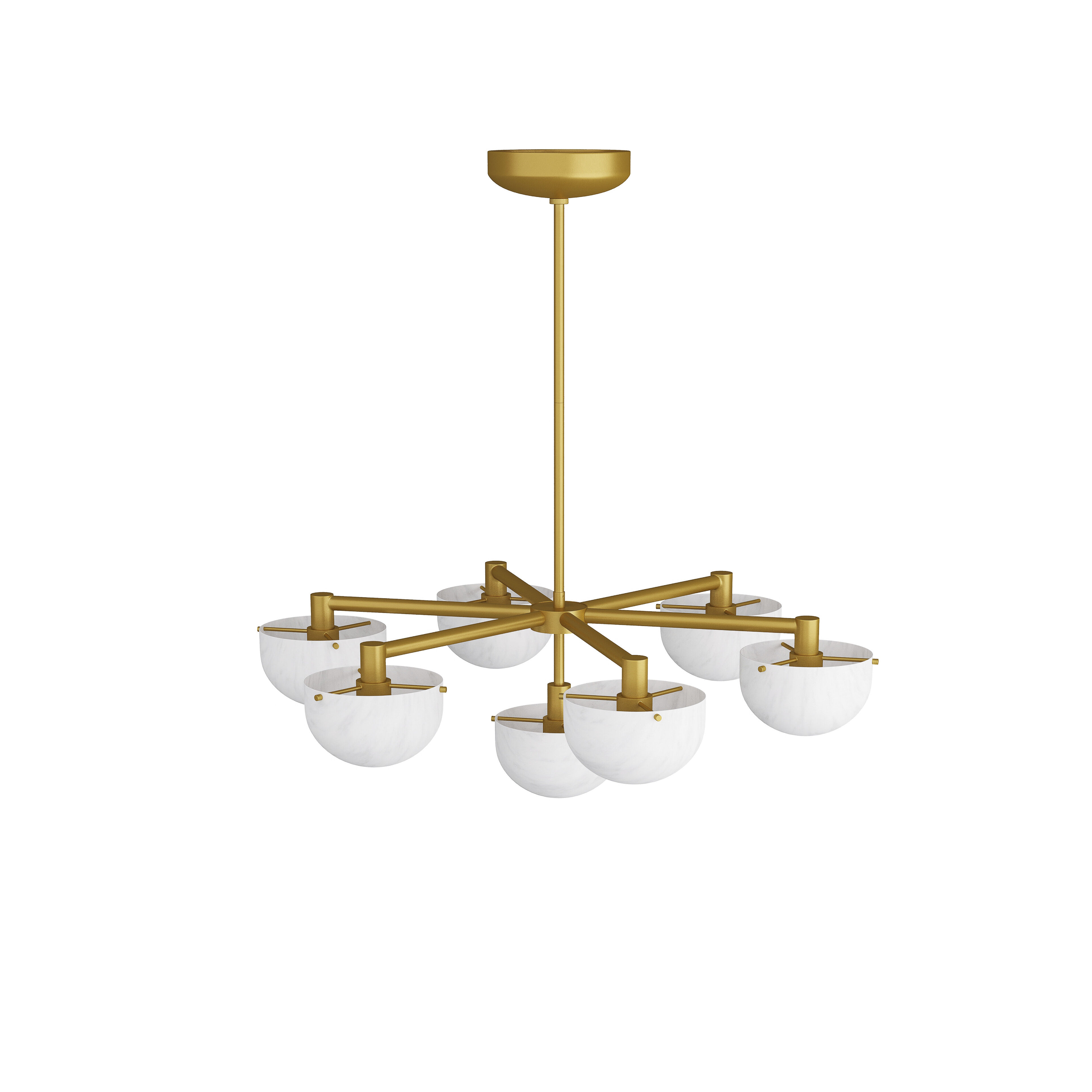 Bote 6 Light 40.5 inch Antique Brass Chandelier Ceiling Light