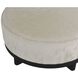 Aurora 20 inch White Ottoman