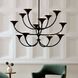 Larkin 12 Light 41.5 inch Black Gesso Chandelier Ceiling Light