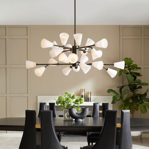 Delaware 24 Light 45.5 inch English Bronze Chandelier Ceiling Light