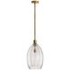 Hilary 1 Light 11 inch Vintage Brass Pendant Ceiling Light