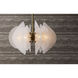 Kayal 6 Light 26 inch Clear and Antique Brass Pendant Ceiling Light
