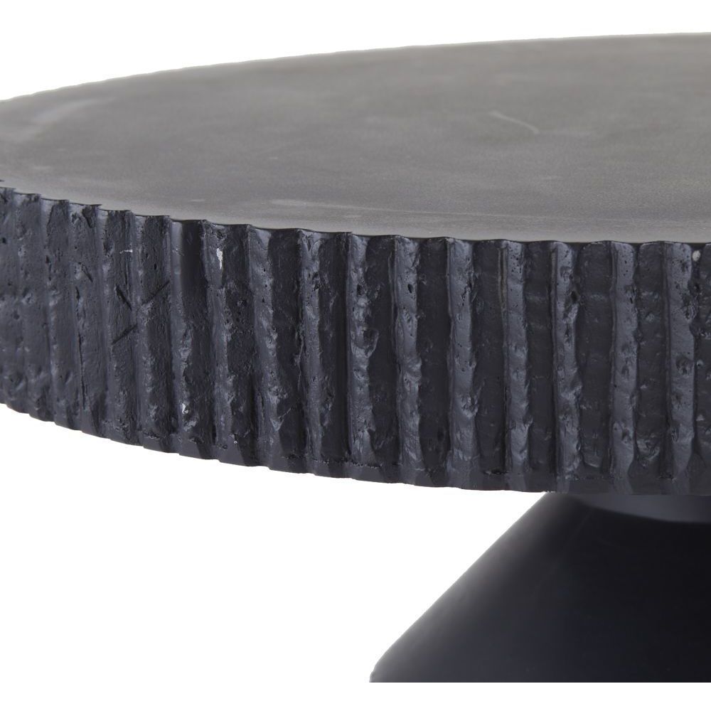 Boyden 22 inch Black Outdoor End Table