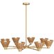 Ventura 37.5 inch Natural Chandelier Ceiling Light