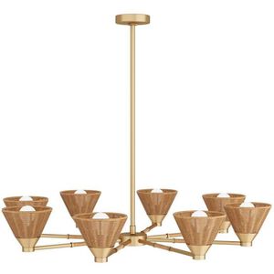 Ventura 37.5 inch Natural Chandelier Ceiling Light