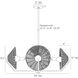 Coleman 4 Light 34 inch Natural Chandelier Ceiling Light