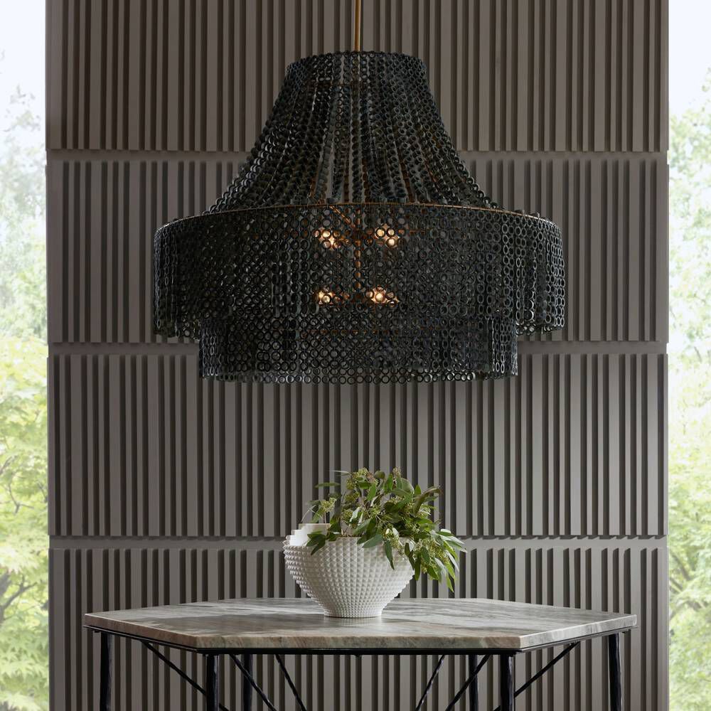 Hannie 8 Light 46 inch Gray Wash Chandelier Ceiling Light, Large