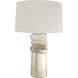 Milan 28 inch 150.00 watt Antique Mercury Ombre and Polished Nickel Table Lamp Portable Light
