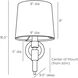Allman 1 Light 9 inch Bronze Sconce Wall Light