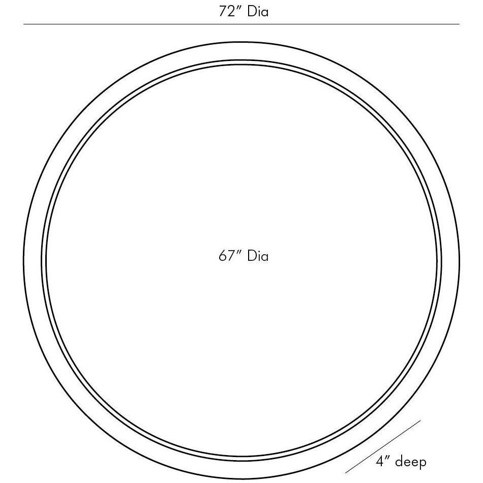 Lesley 72 inch Whitewash Mirror