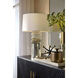 Milan 28 inch 150.00 watt Antique Mercury Ombre and Polished Nickel Table Lamp Portable Light