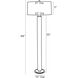 Ropata 68 inch 150.00 watt Chestnut Lamp Portable Light