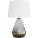 Tiber 30 inch Seedy & Smoke Luster Ombre Table Lamp Portable Light