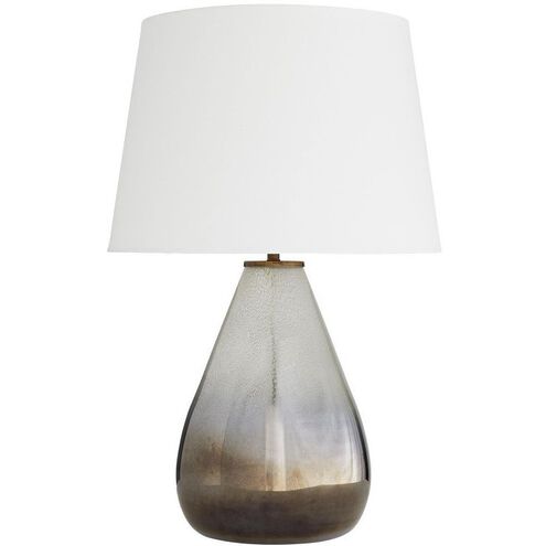 Tiber 30 inch Seedy & Smoke Luster Ombre Table Lamp Portable Light