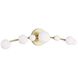 Maser 7 Light 30 inch Opal Swirl Sconce Wall Light