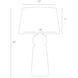 Tassel 29 inch 100 watt Off-White Table Lamp Portable Light