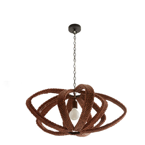 Jurin 1 Light 35 inch Brown and Bronze Pendant Ceiling Light
