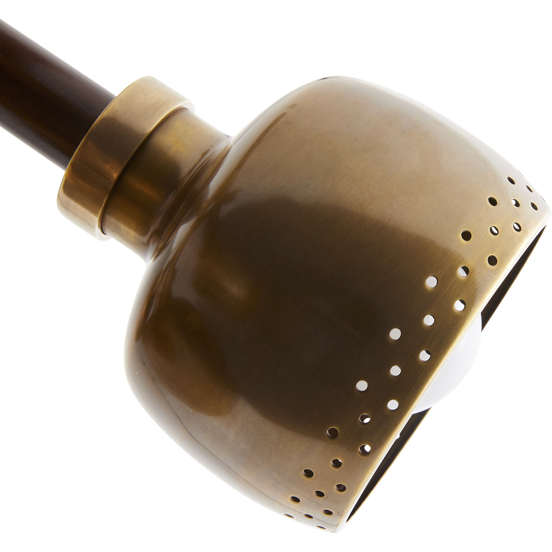 Pavo 4 Light 15 inch Dark Walnut and Vintage Brass Pendant Ceiling Light, Large