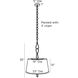 Parkman 2 Light 23 inch Blackened Iron Pendant Ceiling Light