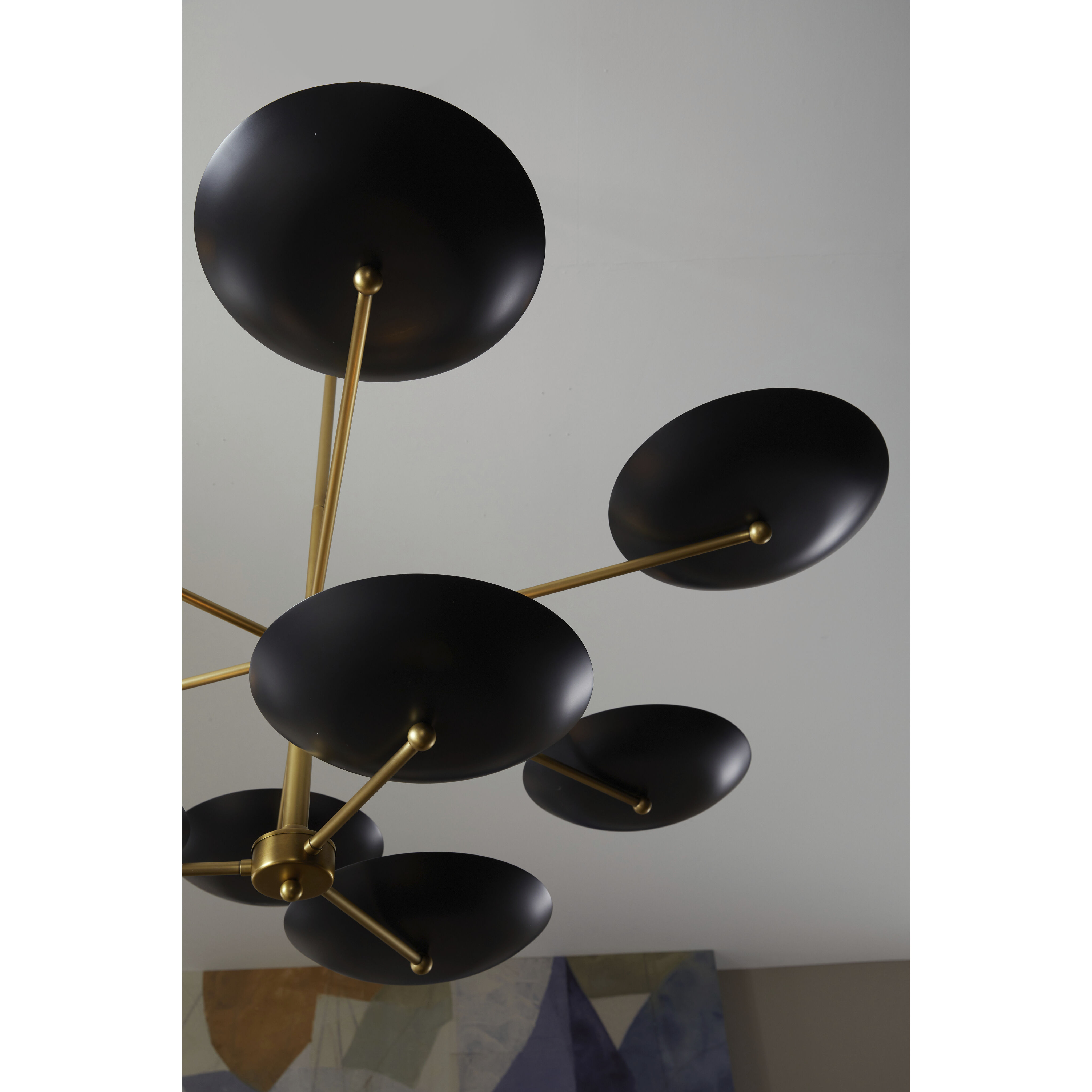 Griffith 9 Light 52 inch Bronze Two Tiered Chandelier Ceiling Light