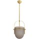 Kathleen 1 Light 19 inch Antique Brass Pendant Ceiling Light, Large