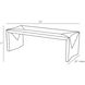 Zuri Black Wash Bench