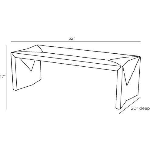 Zuri Black Wash Bench