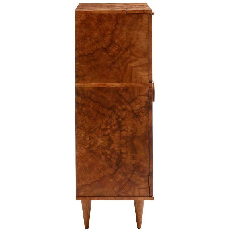 Manhattan 37 inch Toffee Burl Cocktail Cabinet