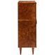 Manhattan 37 inch Toffee Burl Cocktail Cabinet