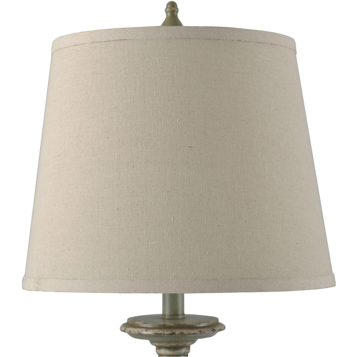 Signature 30.5 inch 100 watt Distressed Green Table Lamp Portable Light